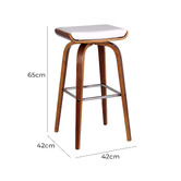 Rowland &amp; Archibald White Ruby Barstools