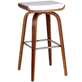 Rowland &amp; Archibald White Ruby Barstools