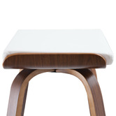 Rowland &amp; Archibald White Ruby Barstools