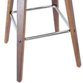 Rowland &amp; Archibald White Ruby Barstools