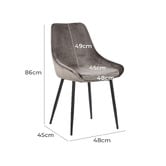 Rowland &amp; Archibald Daimyo Velvet Dining Chairs