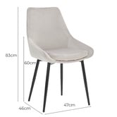 Rowland &amp; Archibald Daimyo Velvet Dining Chairs