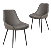 Rowland &amp; Archibald Daimyo Faux Leather Dining Chairs