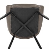 Rowland &amp; Archibald Daimyo Faux Leather Dining Chairs