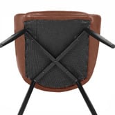Rowland &amp; Archibald Daimyo Faux Leather Dining Chairs