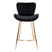 Rowland &amp; Archibald 62cm Landry Velvet Bar Stools