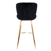 Rowland &amp; Archibald 62cm Landry Velvet Bar Stools