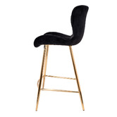 Rowland &amp; Archibald 62cm Landry Velvet Bar Stools