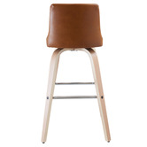Rowland &amp; Archibald Ziggy Faux Leather Barstools
