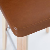 Rowland &amp; Archibald Ziggy Faux Leather Barstools
