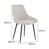 Rowland &amp; Archibald Daimyo Velvet Dining Chairs