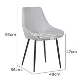 Rowland &amp; Archibald Daimyo Upholstered Dining Chairs