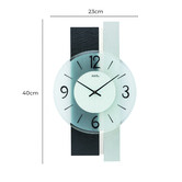 AMS Aluminium Contemporary Quartz Wall Clock