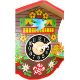 Engstler Swinging Girl Clock With Bluebird