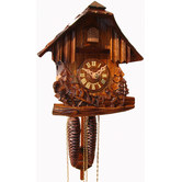 Engstler Horses And Logs Cuckoo Clock