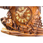 Engstler Horses And Logs Cuckoo Clock