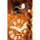 Engstler Musical Quartz Cuckoo Clock Pink Flowers