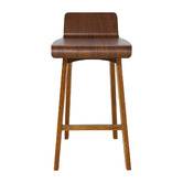 Oslo Home 66cm  Walnut Ede Plywood Bar Stool