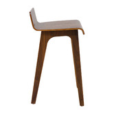 Oslo Home 66cm  Walnut Ede Plywood Bar Stool