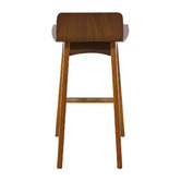 Oslo Home 66cm  Walnut Ede Plywood Bar Stool