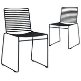 Oslo Home Black Club Wire Dining Chairs