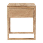 Oslo Home Diving Oak Wood Bedside Table