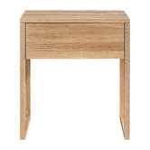 Oslo Home Diving Oak Wood Bedside Table