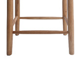 Oslo Home 65cm Myah Oak Wood &amp; Cane Barstool