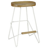 Oslo Home 68cm Hensvik Elm Wood Barstool