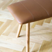 Oslo Home Aina Leather Bench