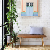 Oslo Home Aina Leather Bench