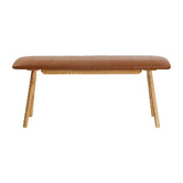Oslo Home Aina Leather Bench