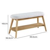 Oslo Home Polarvide Boucle Bench