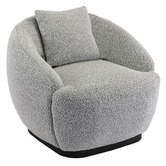 Oslo Home Alexei Boucle Swivel Armchair