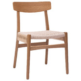 Oslo Home Marceau Oak Wood Dining Chair