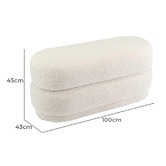 Oslo Home Javier Teddy Ottoman