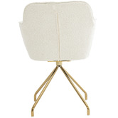 Oslo Home Luella Boucle Swivel Dining Chair