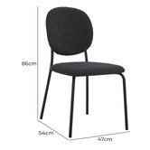 Oslo Home Hudson Boucle Dining Chairs