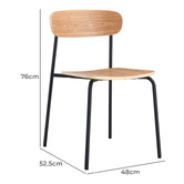 Oslo Home Black Harper Dining Chairs