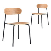 Oslo Home Black Harper Dining Chairs