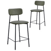 Oslo Home 66cm Eunice Faux Leather Barstools