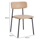 Oslo Home Eunice Faux Leather Dining Chairs