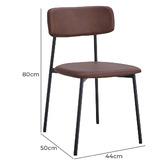 Oslo Home Eunice Faux Leather Dining Chairs
