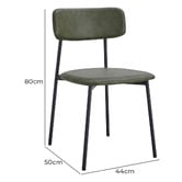 Oslo Home Eunice Faux Leather Dining Chairs