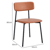 Oslo Home Eunice Faux Leather Dining Chairs