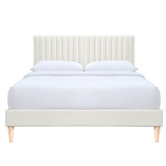 Oslo Home Cream Beatrice Upholstered Bed Frame