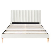 Oslo Home Cream Beatrice Upholstered Bed Frame