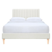 Oslo Home Cream Beatrice Upholstered Bed Frame