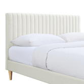 Oslo Home Cream Beatrice Upholstered Bed Frame