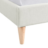 Oslo Home Cream Beatrice Upholstered Bed Frame